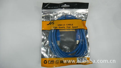 專業(yè)解析 安萊順USB3.0 AF/BF打印線材，全銅材質(zhì)保障高速穩(wěn)定傳輸